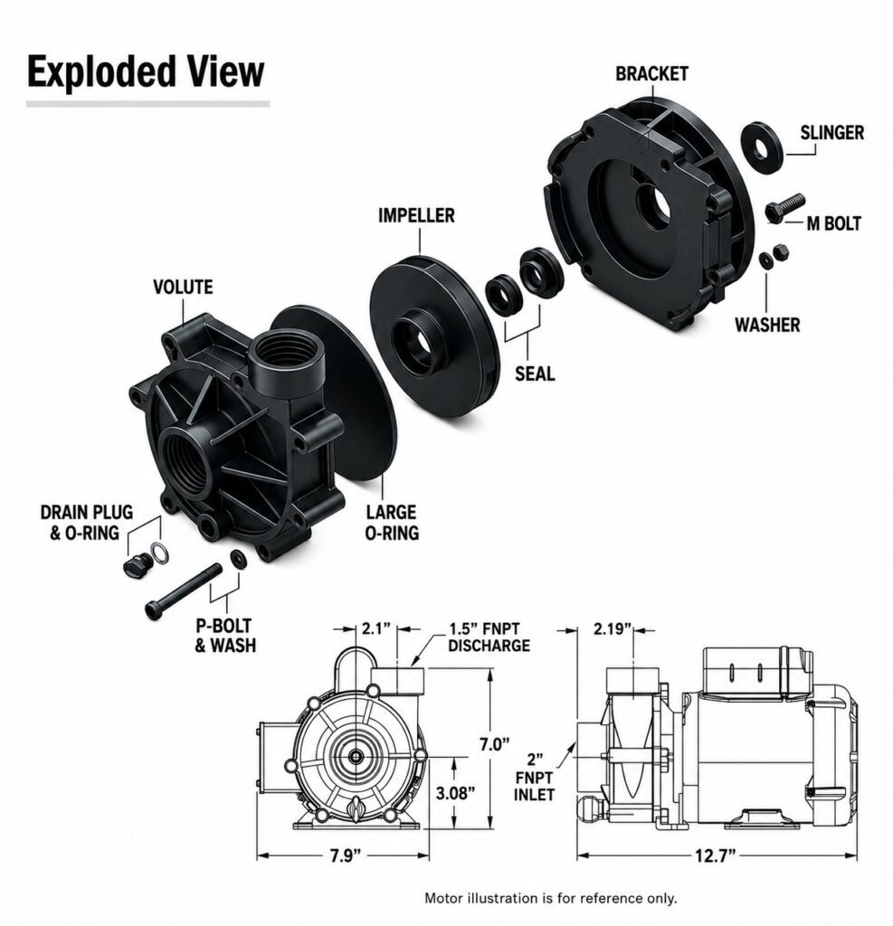 XT Ecostream Series — High-Flow External Pond Pump